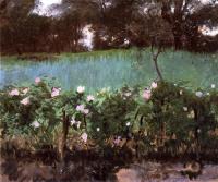 Sargent, John Singer - Landscape with Rose Trellis